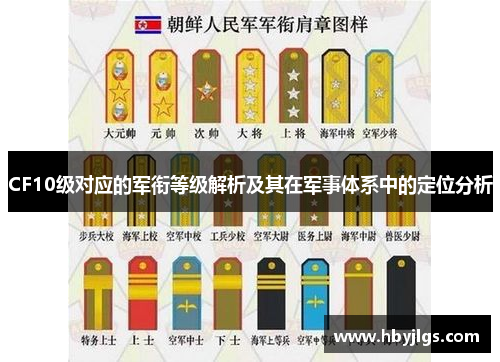 CF10级对应的军衔等级解析及其在军事体系中的定位分析